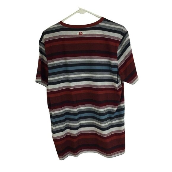 Marmot Red Rock Short Sleeve T-Shirt Mens Retro Red Size Large NWT - Picture 2 of 8